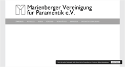 Desktop Screenshot of marienberger-vereinigung.de