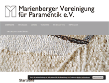 Tablet Screenshot of marienberger-vereinigung.de